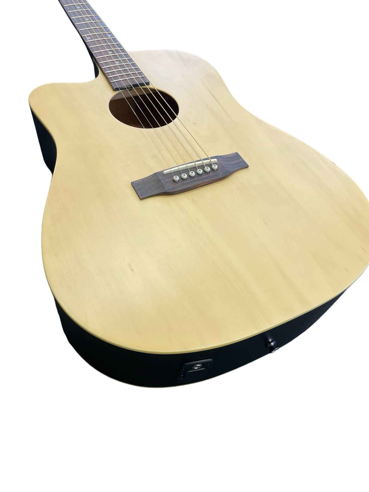 Pre-Owned Stagg SA30DCE-N LH Left-Handed Electro-Acoustic Guitar – Natural Finish