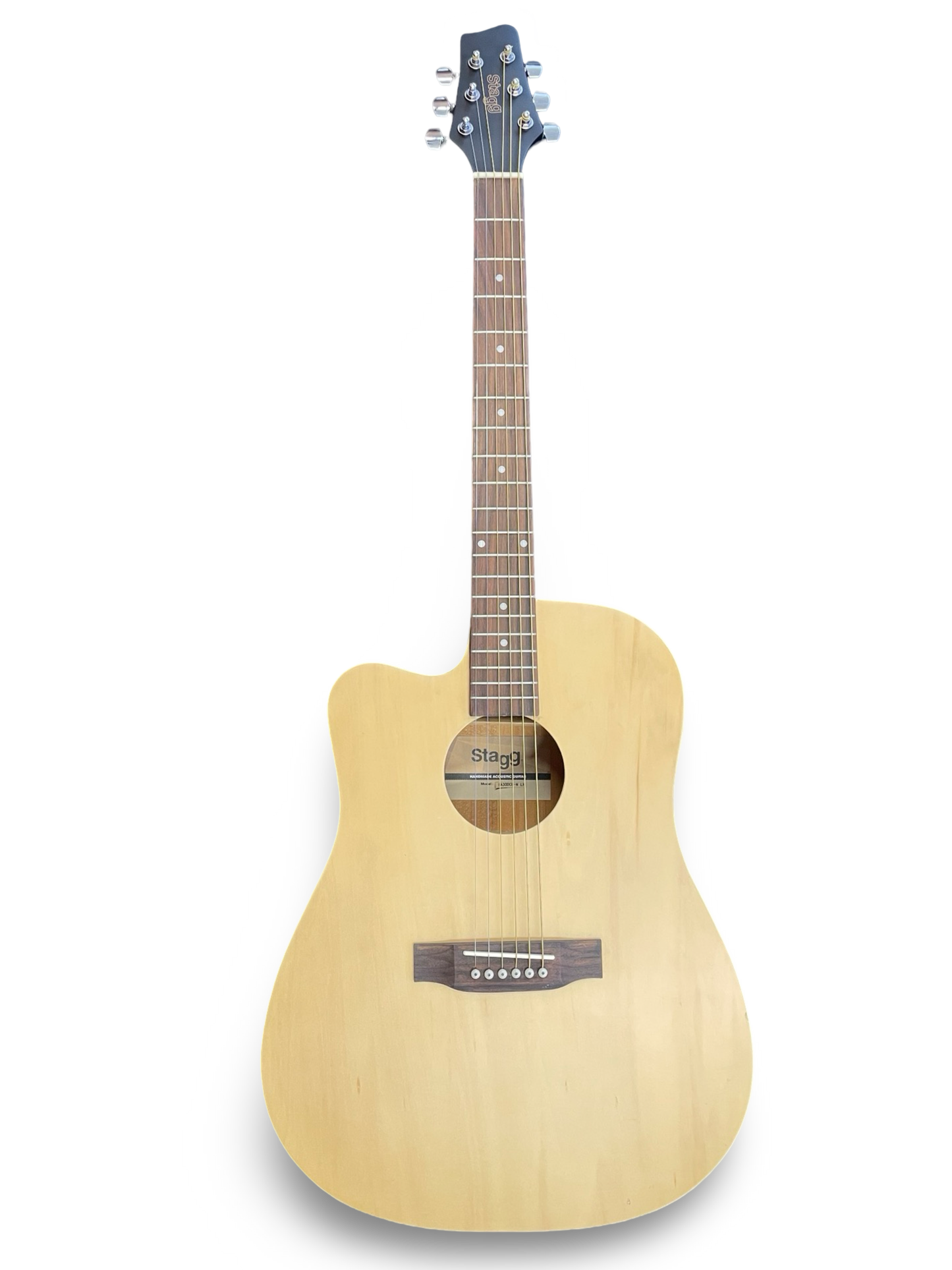 Pre-Owned Stagg SA30DCE-N LH Left-Handed Electro-Acoustic Guitar – Natural Finish