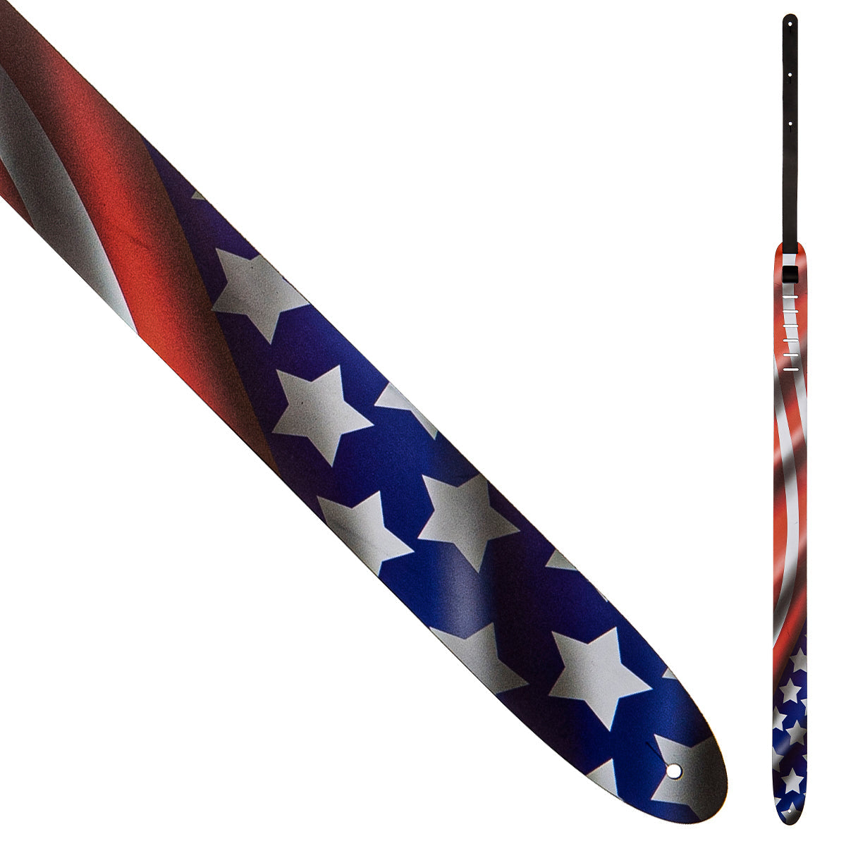 Perri's 2.5" Leather Guitar Strap - USA Flag