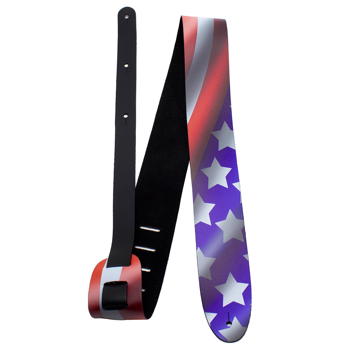 Perri's 2.5" Leather Guitar Strap - USA Flag