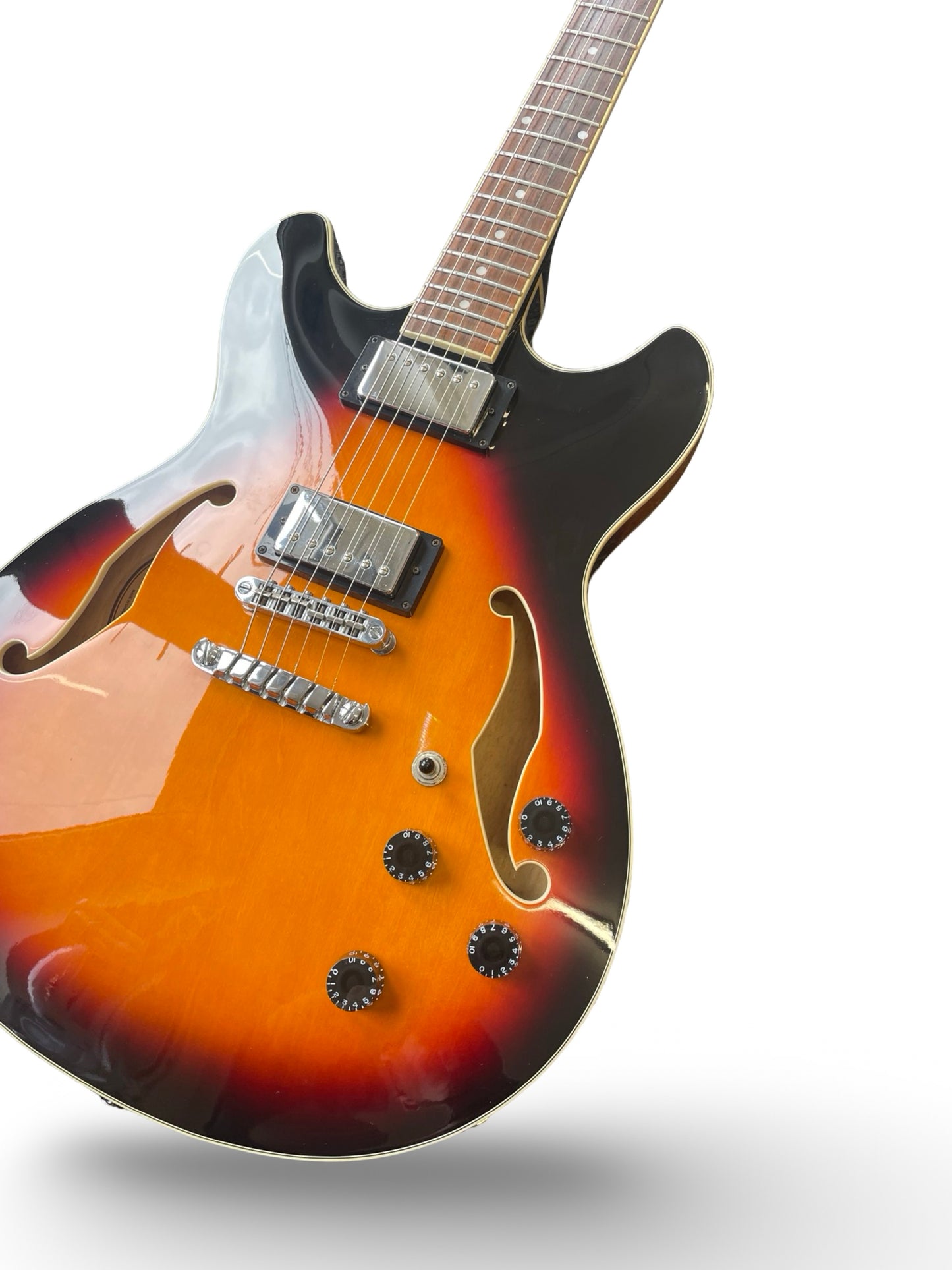 Ibanez Artcore AS73-BS Semi-Hollow Electric Guitar – Brown Sunburst