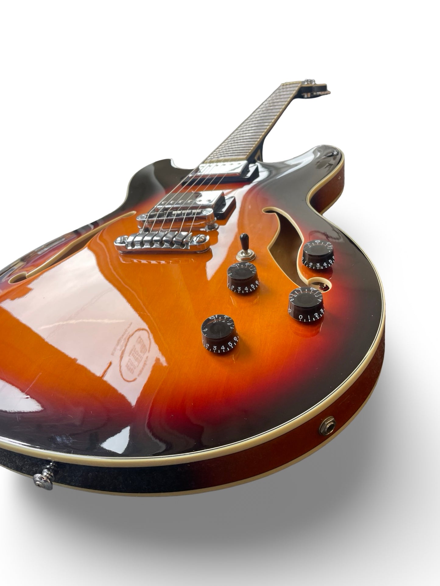 Ibanez Artcore AS73-BS Semi-Hollow Electric Guitar – Brown Sunburst