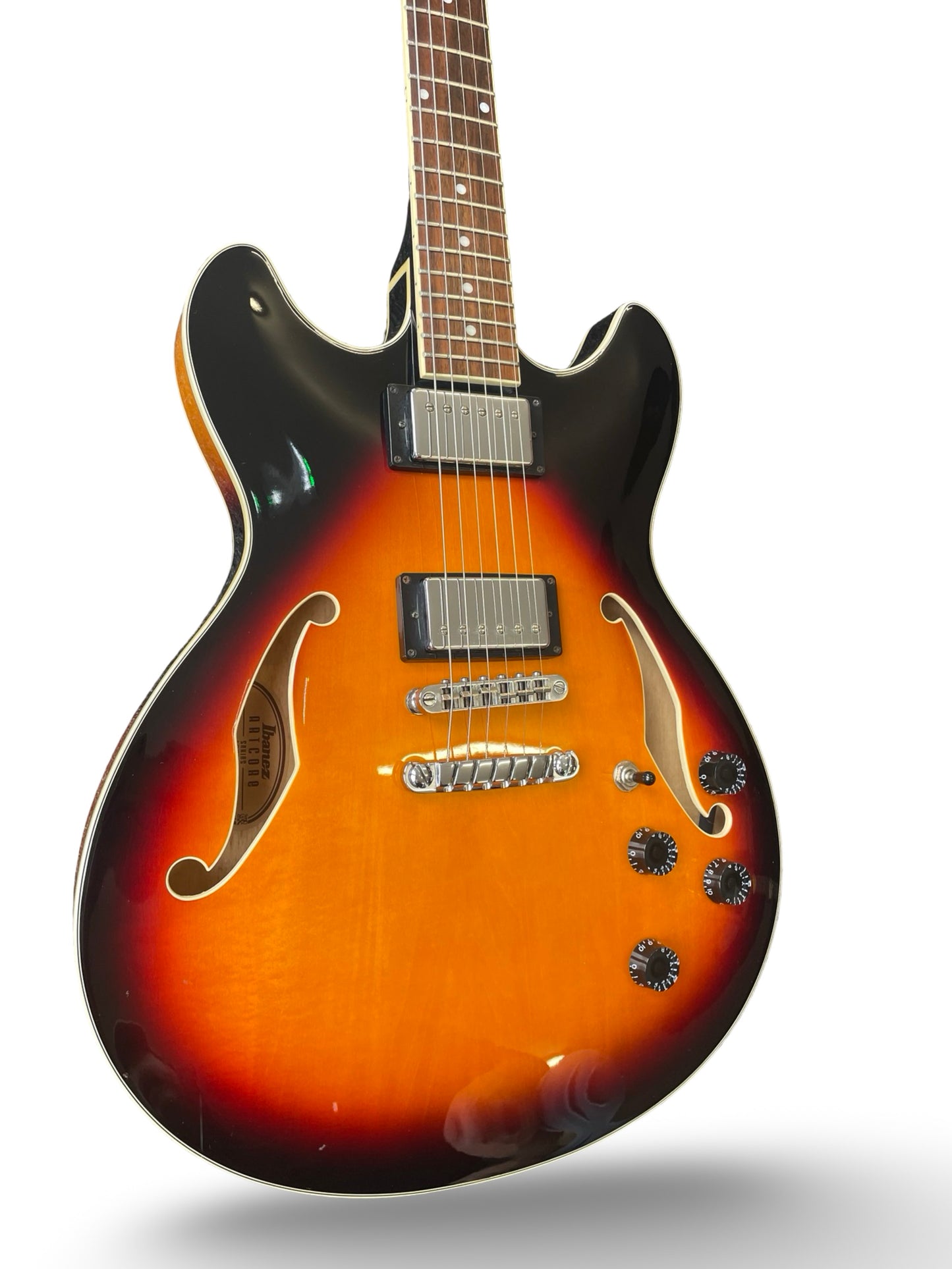 Ibanez Artcore AS73-BS Semi-Hollow Electric Guitar – Brown Sunburst