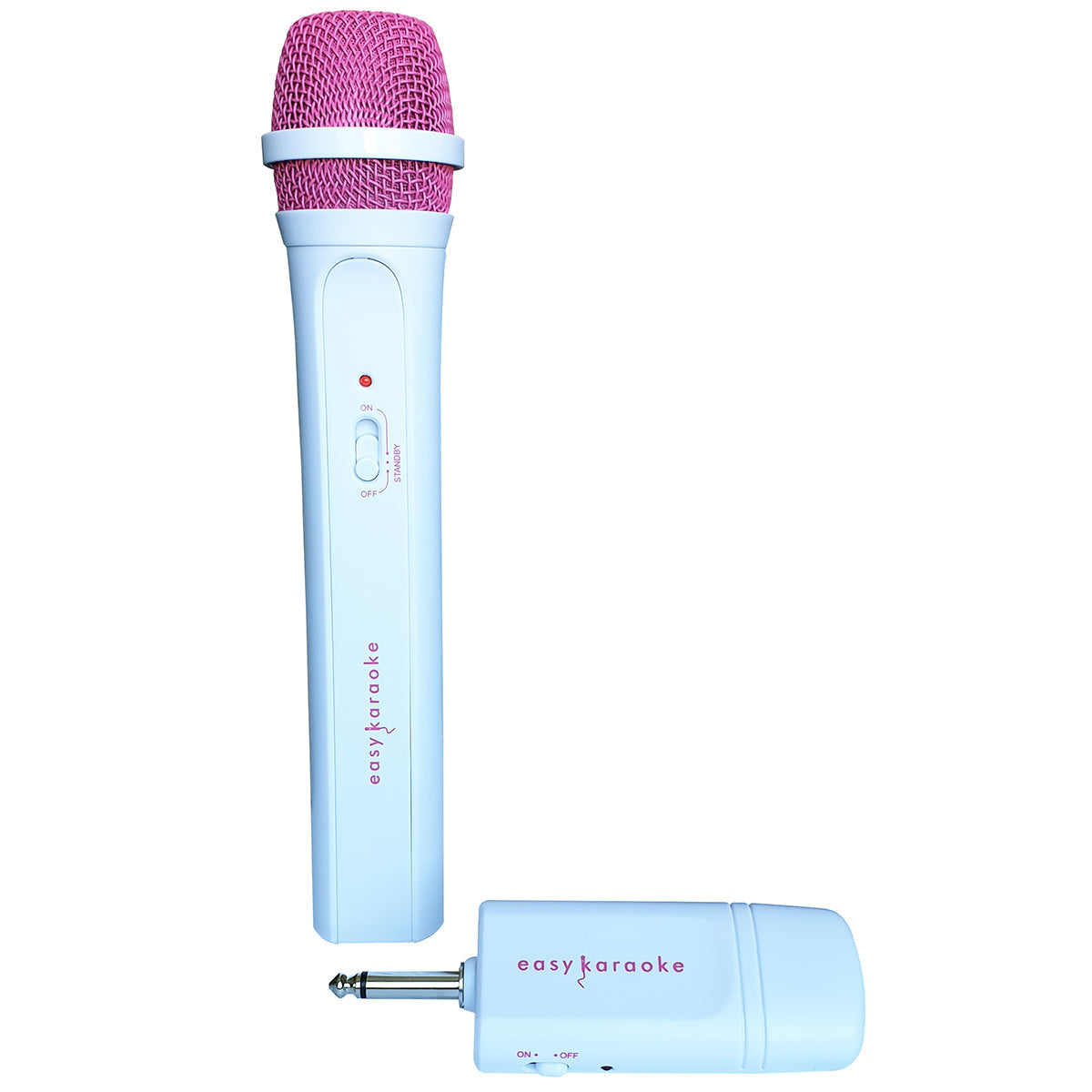 Easy Karaoke Wireless Microphone ~ Pink/White