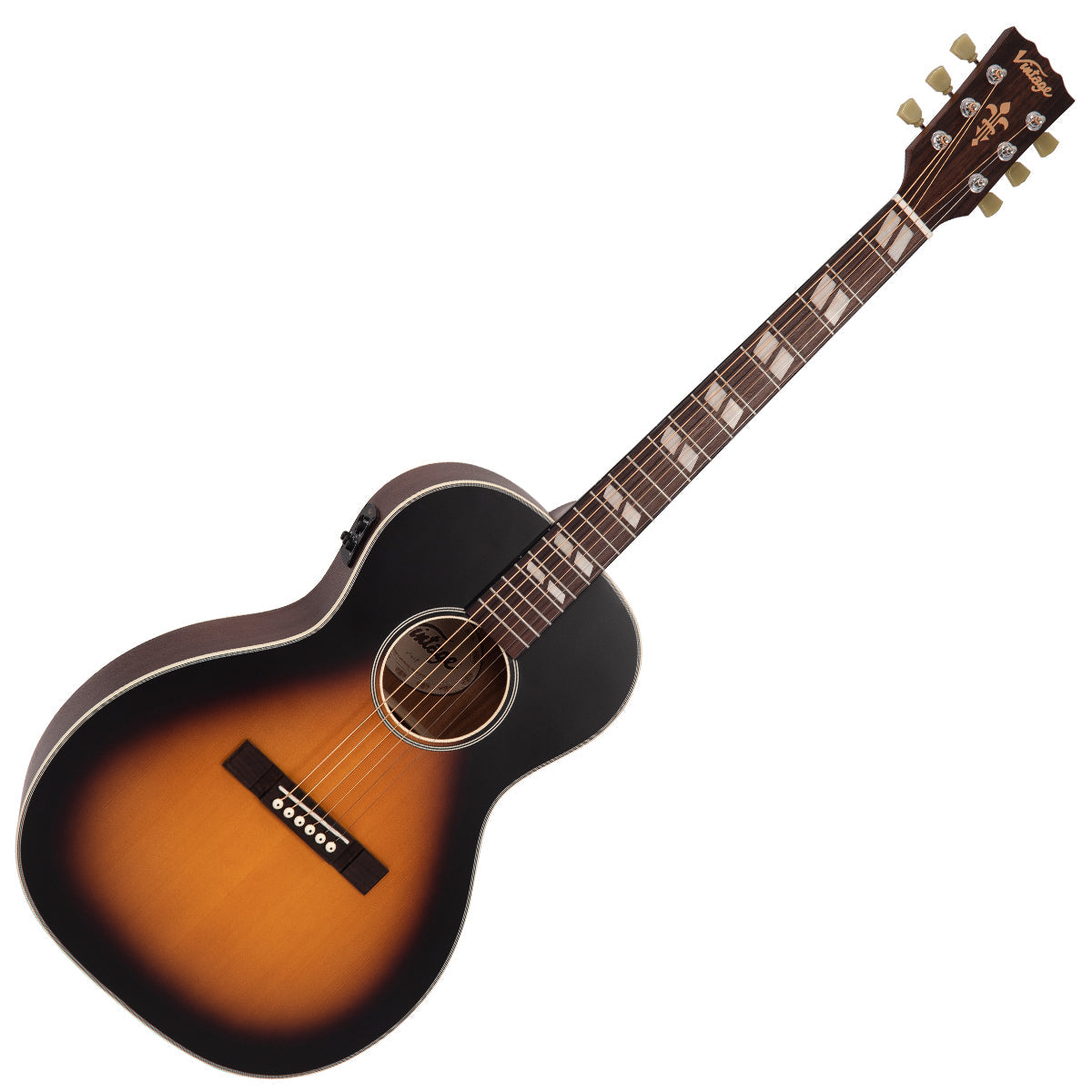 Vintage Historic Series 'Parlour' Electro-Acoustic Guitar | Vintage Sunburst