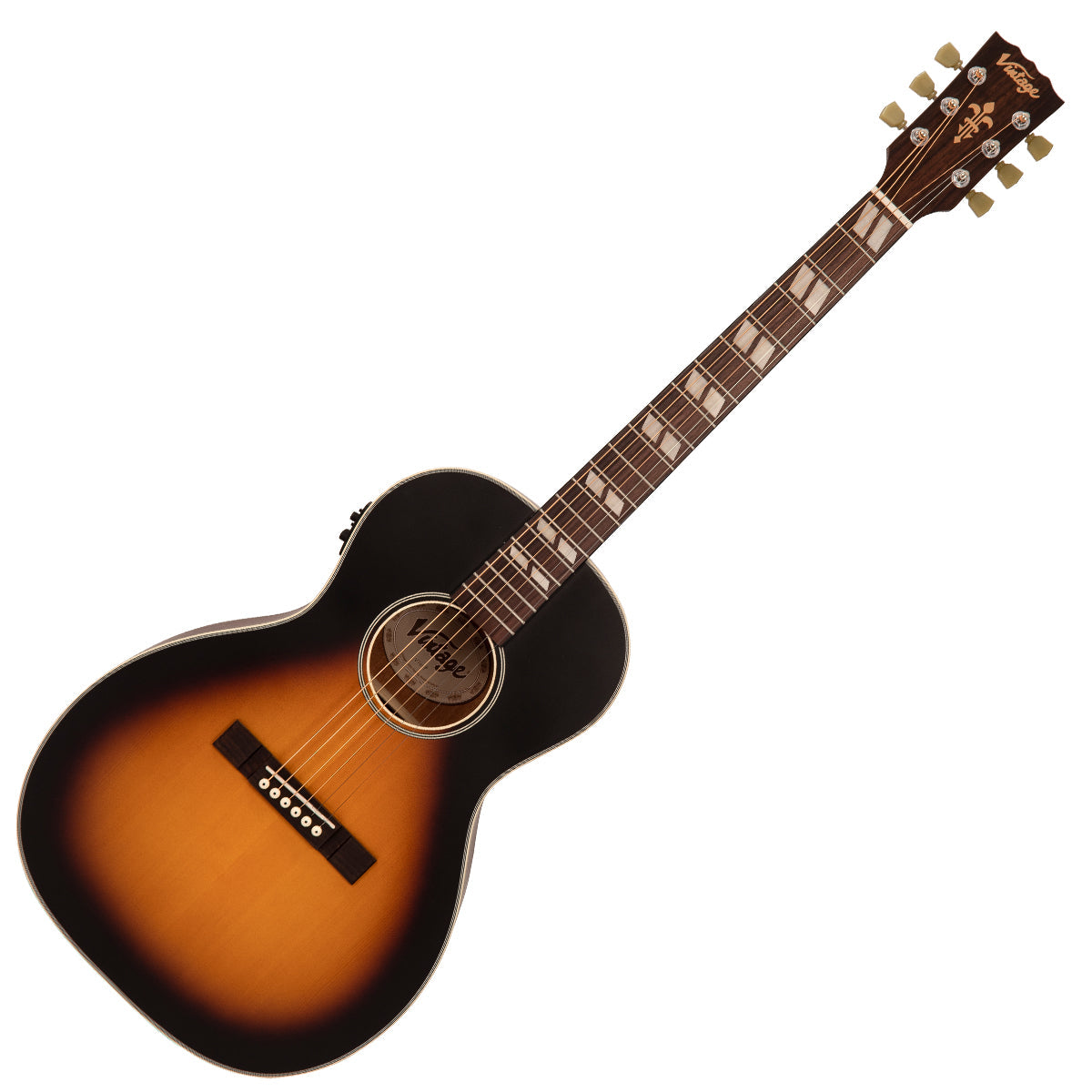 Vintage Historic Series 'Parlour' Electro-Acoustic Guitar | Vintage Sunburst