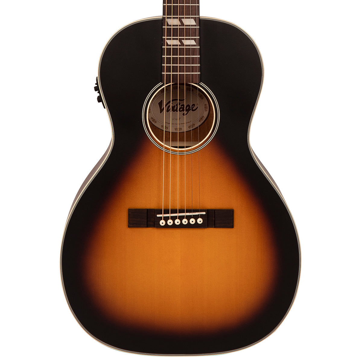 Vintage Historic Series 'Parlour' Electro-Acoustic Guitar | Vintage Sunburst