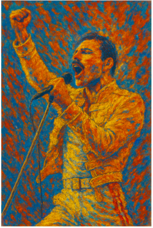 Freddie Mercury – Abstract Portrait PDF (Digital Download)