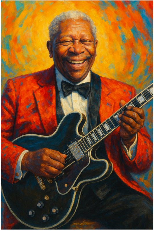 Abstract B.B. King Portrait – Printable PDF (Digital Download)