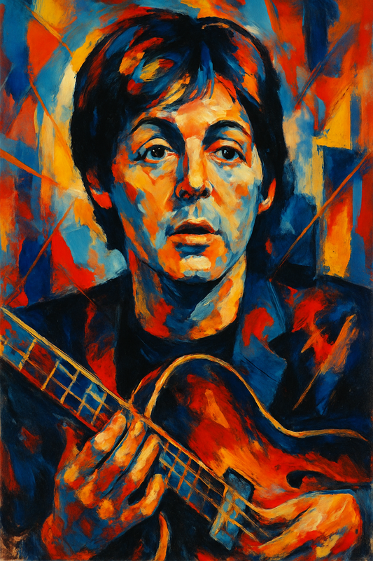 Abstract Paul McCartney Portrait – Printable PDF (Digital Download)
