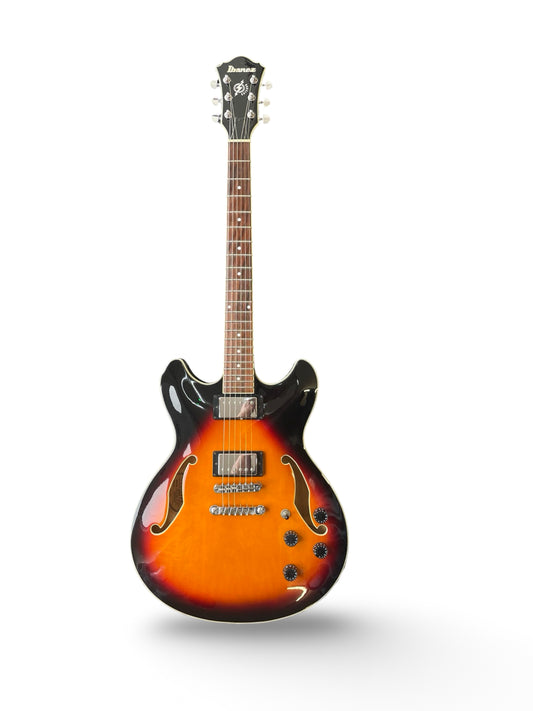 Ibanez Artcore AS73-BS Semi-Hollow Electric Guitar – Brown Sunburst