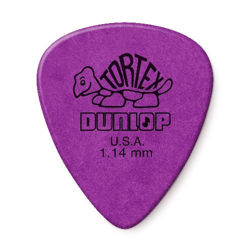 Dunlop Picks - Tortex 1.14mm Standard Purple - Players Pack 12
