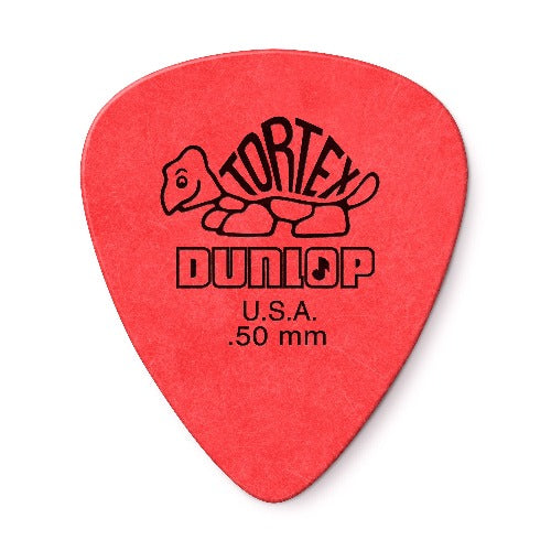 Dunlop Picks - Tortex 0.50mm Standard Red - Players Pack 12