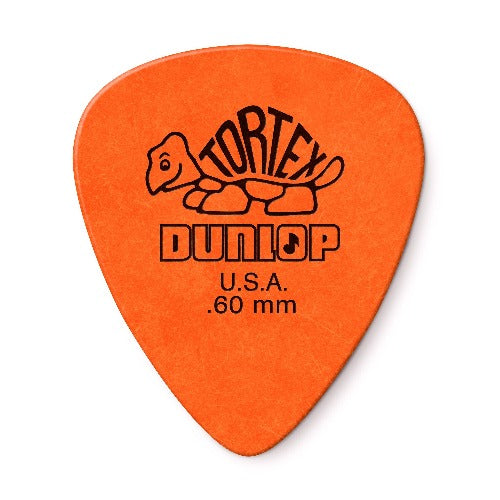Dunlop Picks - Tortex 0.60mm Standard Orange - Players Pack 12