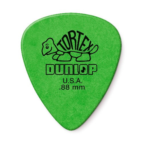 Dunlop Picks - Tortex 0.88mm Standard Green - Players Pack 12