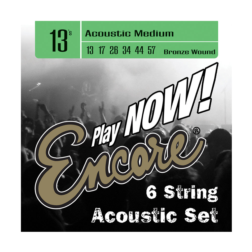 Encore Bronze Wound Acoustic Guitar String Set | Medium