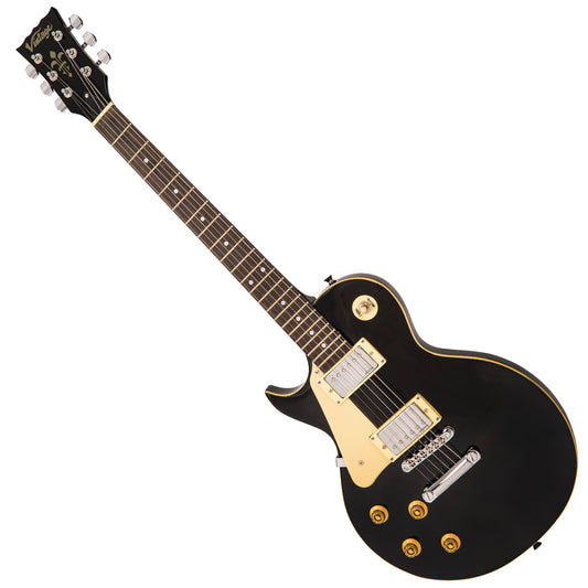 Vintage V10 Coaster Series Electric Guitar | Left Hand Gloss Black