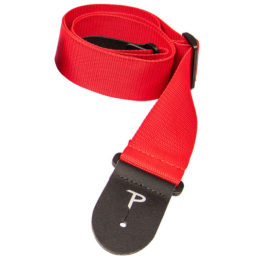 Perri's Polyester Extra Long Guitar Strap | Red