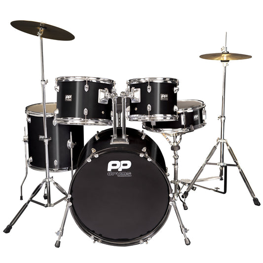 PP Drums 5pc Fusion Drum Kit | Black