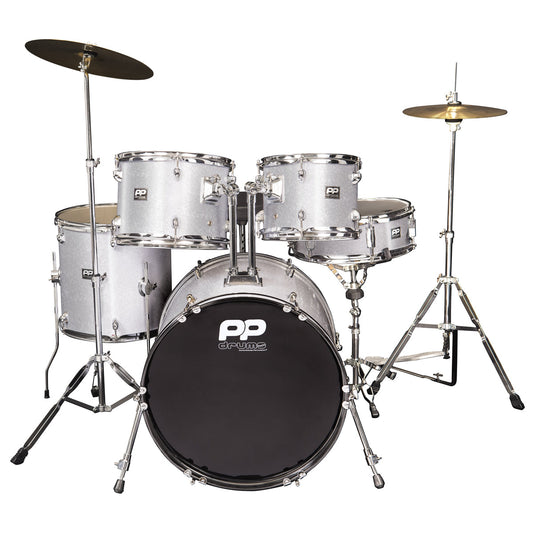 PP Drums 5pc Fusion Drum Kit | Silver
