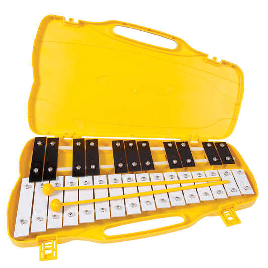 PP World 27 Note Glockenspiel | Black & White Metal Keys