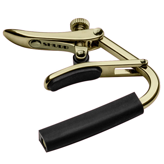 Shubb 'Capo Royale' Steel String Guitar Capo | Gold