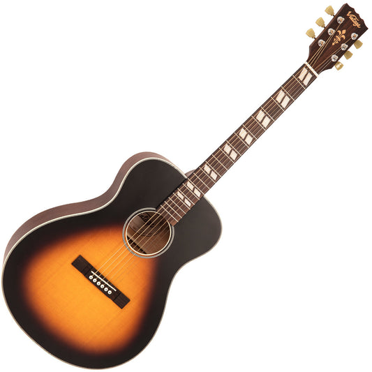 Vintage Historic Series 'Folk' Acoustic Guitar | Vintage Sunburst