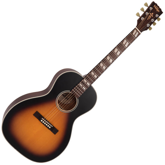 Vintage Historic Series 'Parlour' Acoustic Guitar | Vintage Sunburst