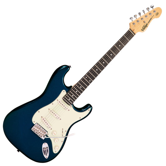 Vintage V60 Coaster Series Electric Guitar | Candy Apple Blue