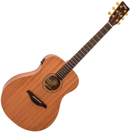 Vintage Mahogany Series 'Folk' Electro-Acoustic Guitar | Satin Mahogany