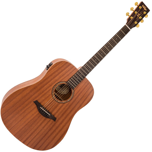 Vintage Mahogany Series 'Dreadnought' Electro-Acoustic Guitar | Satin Mahogany
