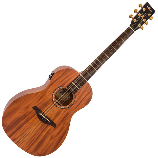 Vintage Mahogany Series 'Parlour' Electro-Acoustic Guitar | Satin Mahogany