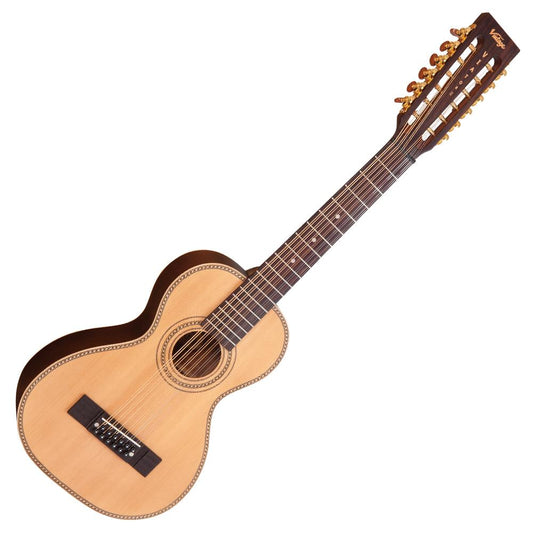 Vintage 'Viator' Paul Brett 12-String Electro-Acoustic Travel Guitar | Natural