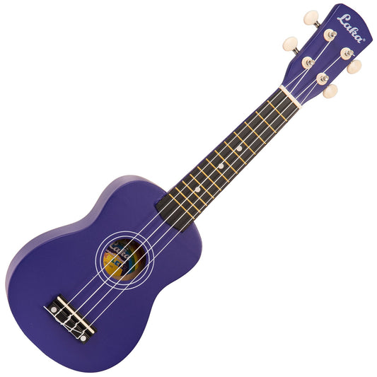 Laka Rainbow Series Soprano Ukulele & Carry Bag | Indigo