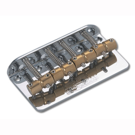 Wilkinson Barrel-Style Bass Bridge | Chrome