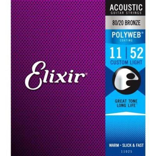 ELIXIR E11025 - Poly Acoust Custom Light 11-52 SET Elixir 