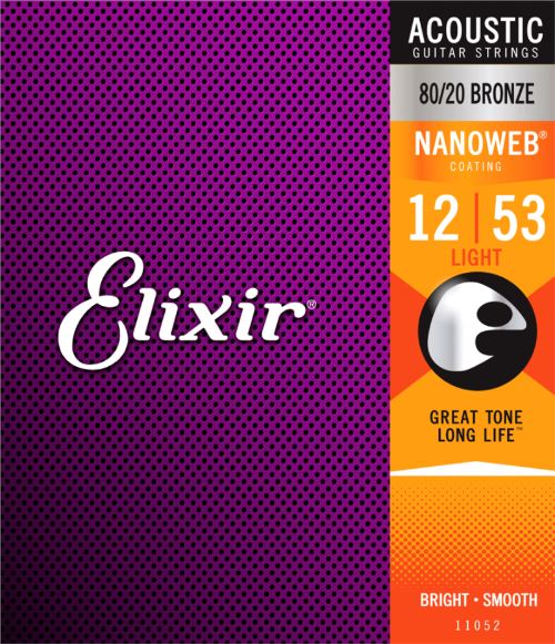 ELIXIR E11052 - Nano 80/20 Acoust Light 12-53 SET Elixir 