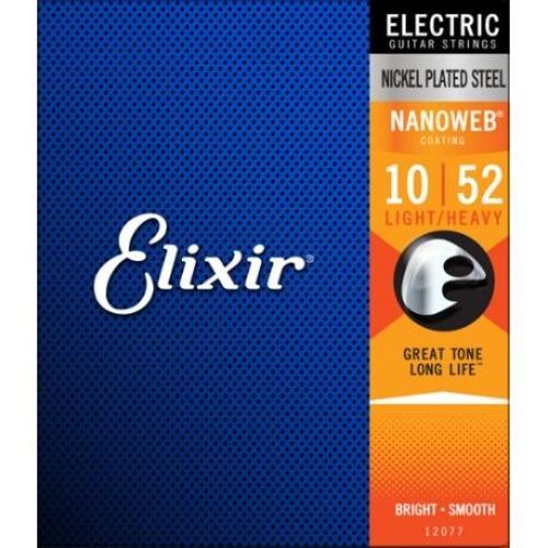 Elixir Nano Electric Light Heavy 10-52 Set - E12077 Elixir 