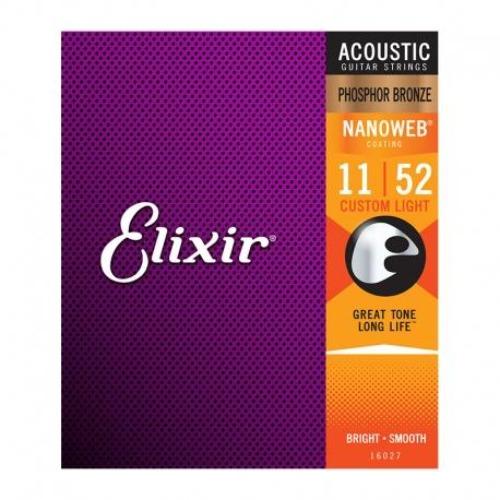 Elixir Phosphor Nano 011-052 C/Light Set - E16027 Elixir 