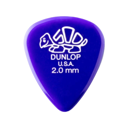 Dunlop Picks - Delrin 500 Standard 2.0mm - 12 Pack